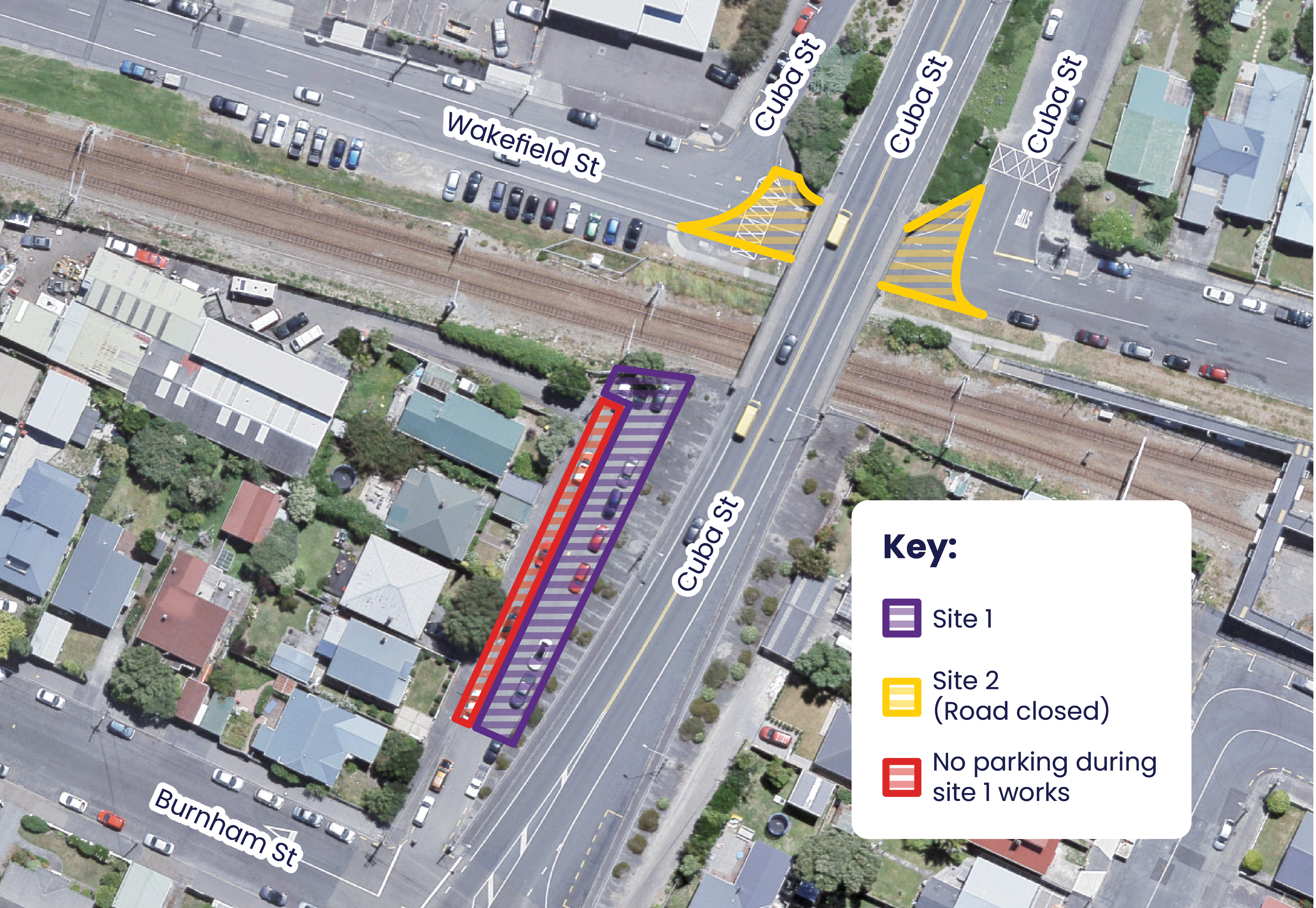 Cuba Street Overbridge Site 1 and 2