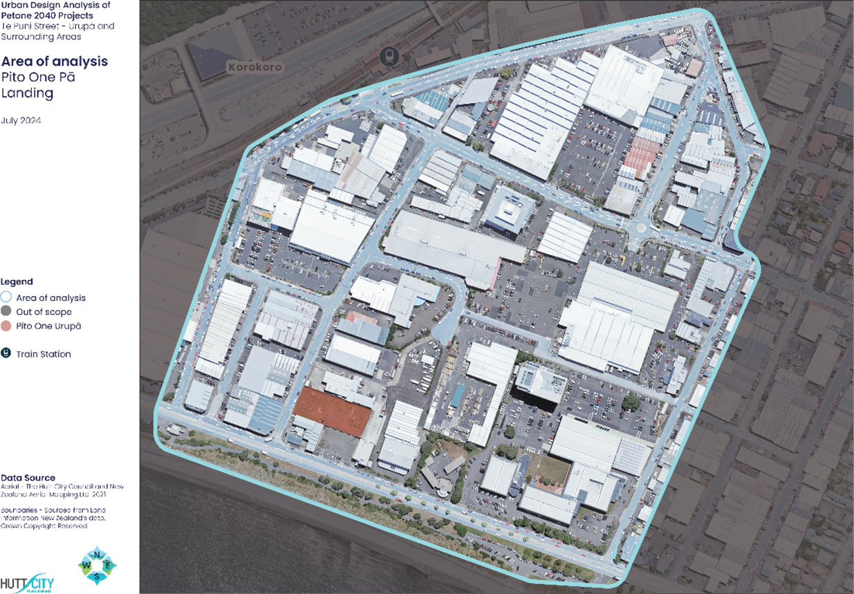 Pito One Landings - Pito One Pā Map